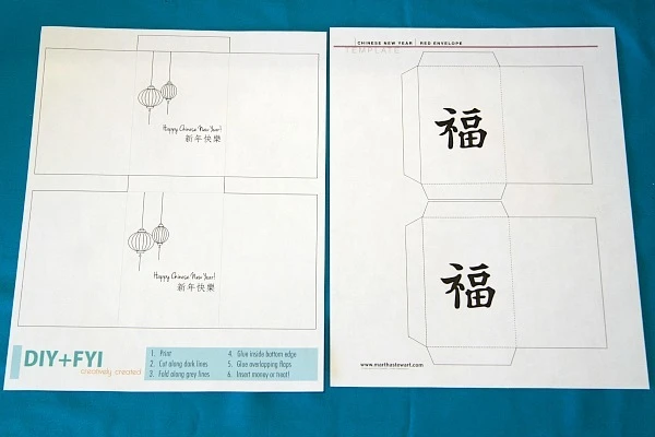 Chinese New Year Red Envelope Printables