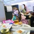 Cathay Pacific business class long haul with kids