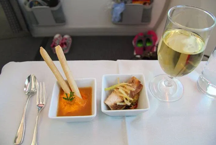 Japan Airlines Dreamliner Executive Class Food - Amuse-Bouche