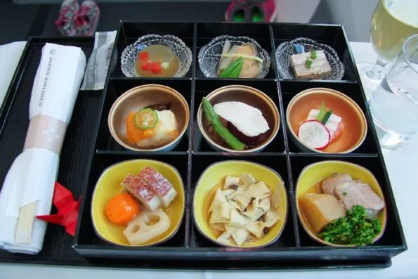 Japan Airlines Dreamliner Executive Class Food - Kobachi bowls