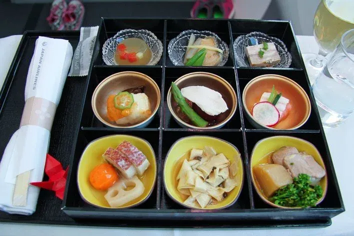 Japan Airlines Dreamliner Executive Class Food - Kobachi bowls