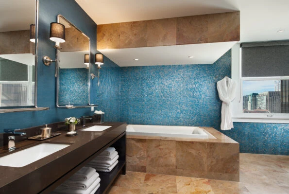 The US GRANT Hotel in San Diego Penthouse Suite bathroom