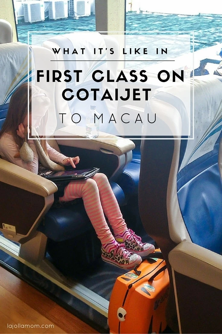 If traveling to Macau from Hong Kong by ferry, definitely book first class on Cotaijet. Here's why.