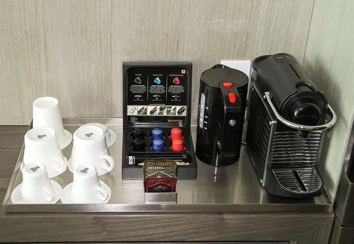 Four Seasons Hotel Toronto Nespresso setup