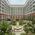 Four Seasons Mexico City luxury hotel courtyard at the heart of the hotel.