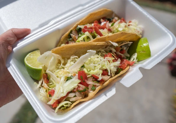 Taco Surf PB has some of the best fish tacos in Pacific Beach