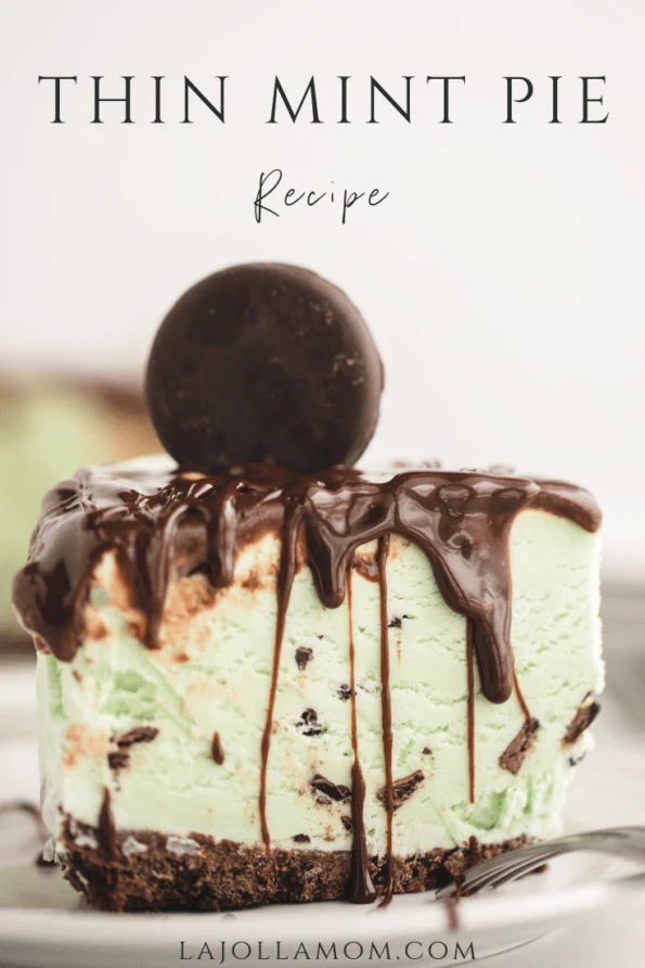 A Girl Scout cookies recipe for Thin Mints mint chip ice cream pie