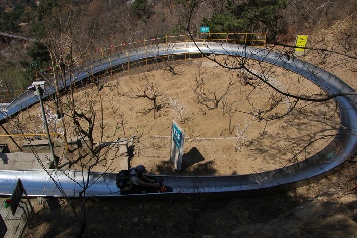 great wall china mutianyu toboggan