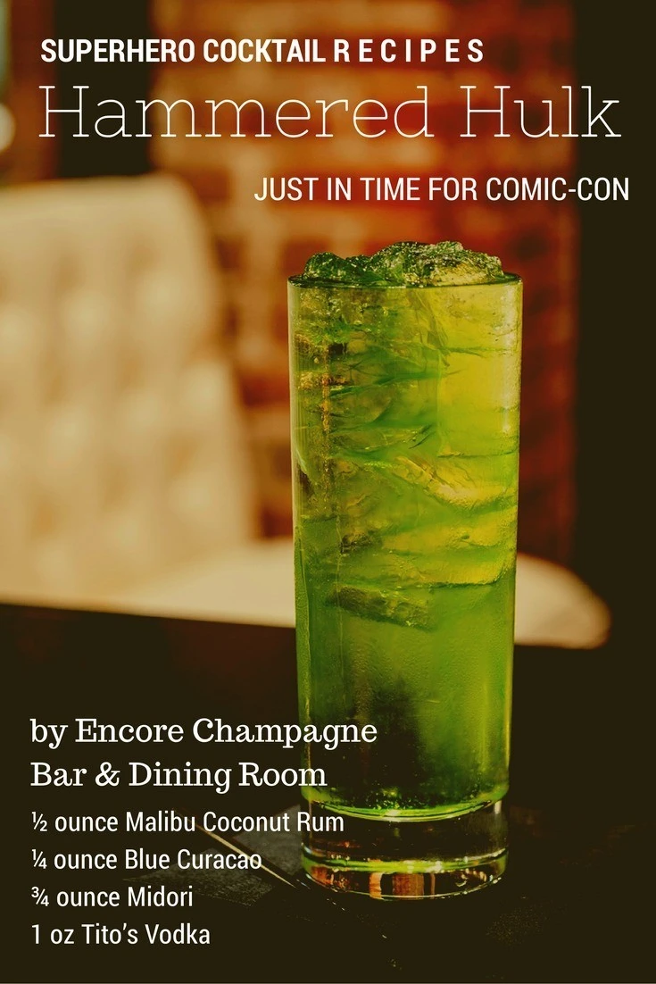 comiccon cocktail recipe for a superhero party