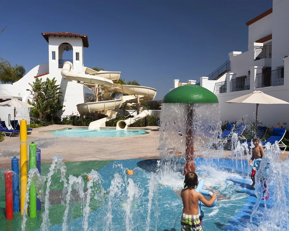 Splash Landing kids play area at Omni La Costa Resort and Spa, a North San Diego family hotel.