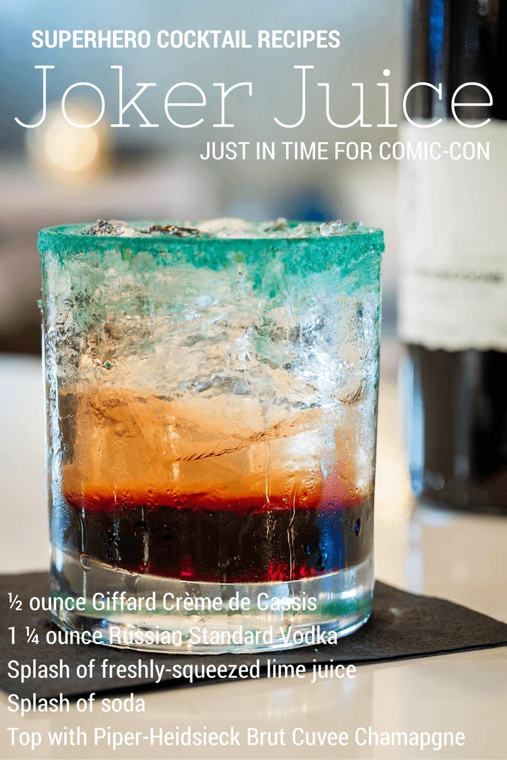superhero cocktail recipe comic con