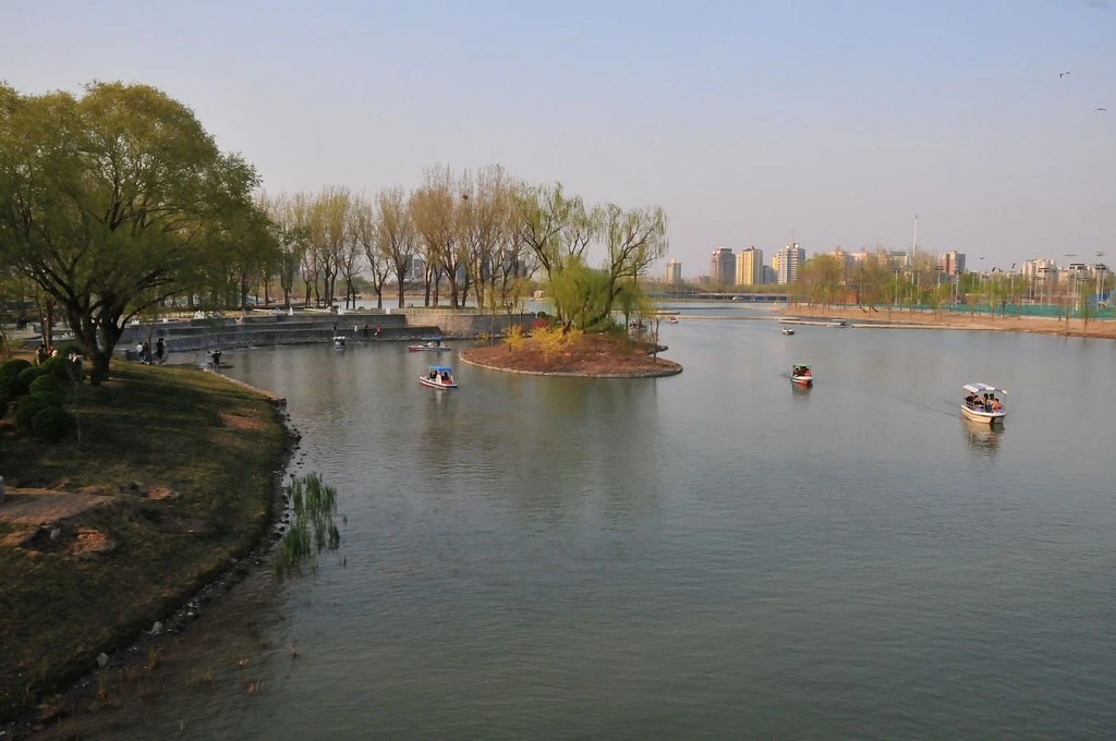 Boats in Chaoyang Park, a great thing to do in Beijing with kids
