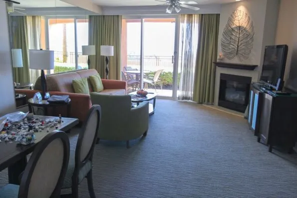 Grand Pacific Palisades Resort suite living room