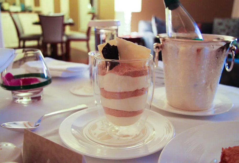 Macanese sawdust pudding or serradura pudding