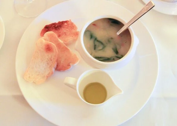 Eat caldo verde soup in Macau
