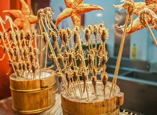 Wangfujing Snack Street Scorpions on a Stick