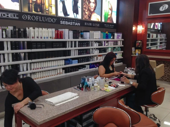 Duty Free City beauty services include nails and hair