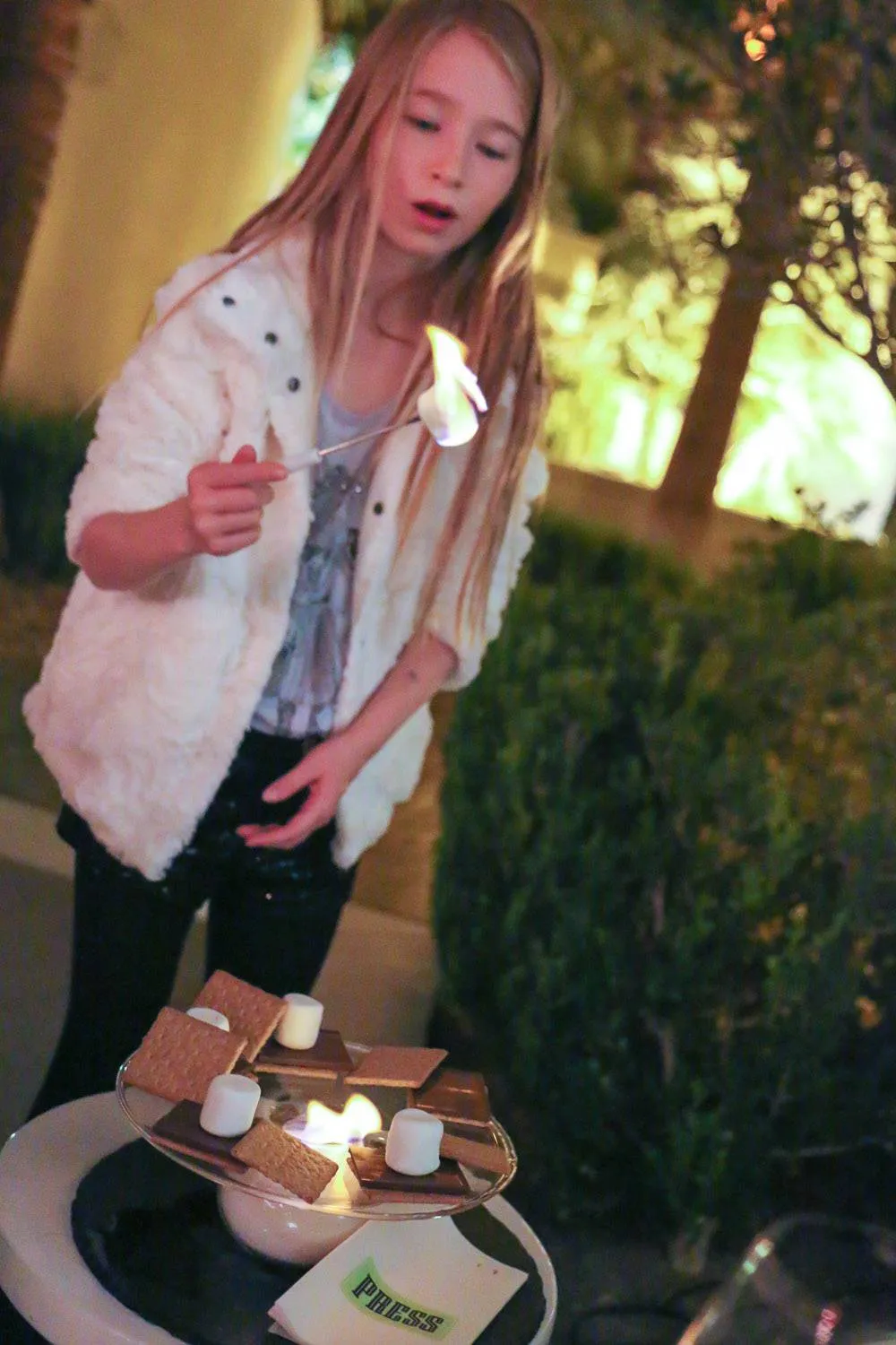 Roast s'mores on the patio at PRESS