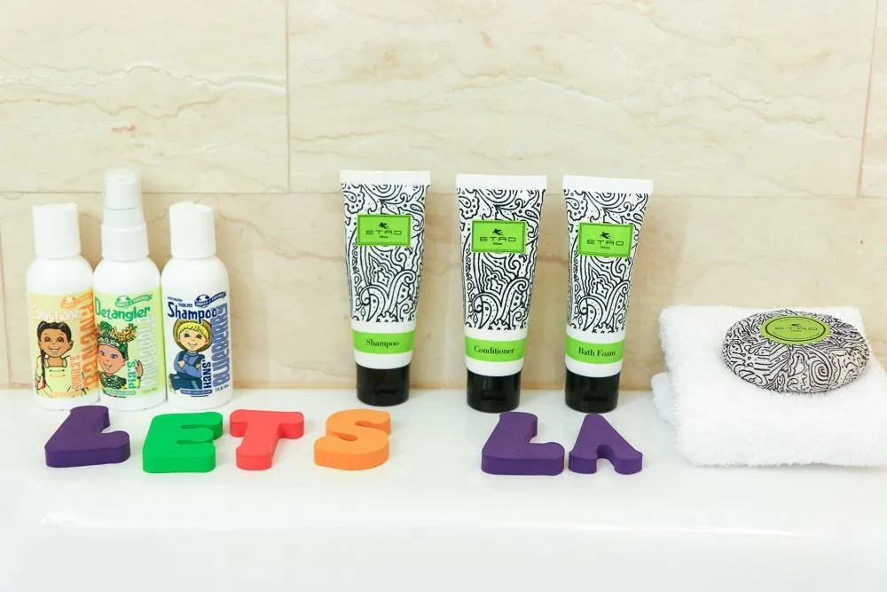 Luxe bath amenities at Four Seasons Hotel Las Vegas