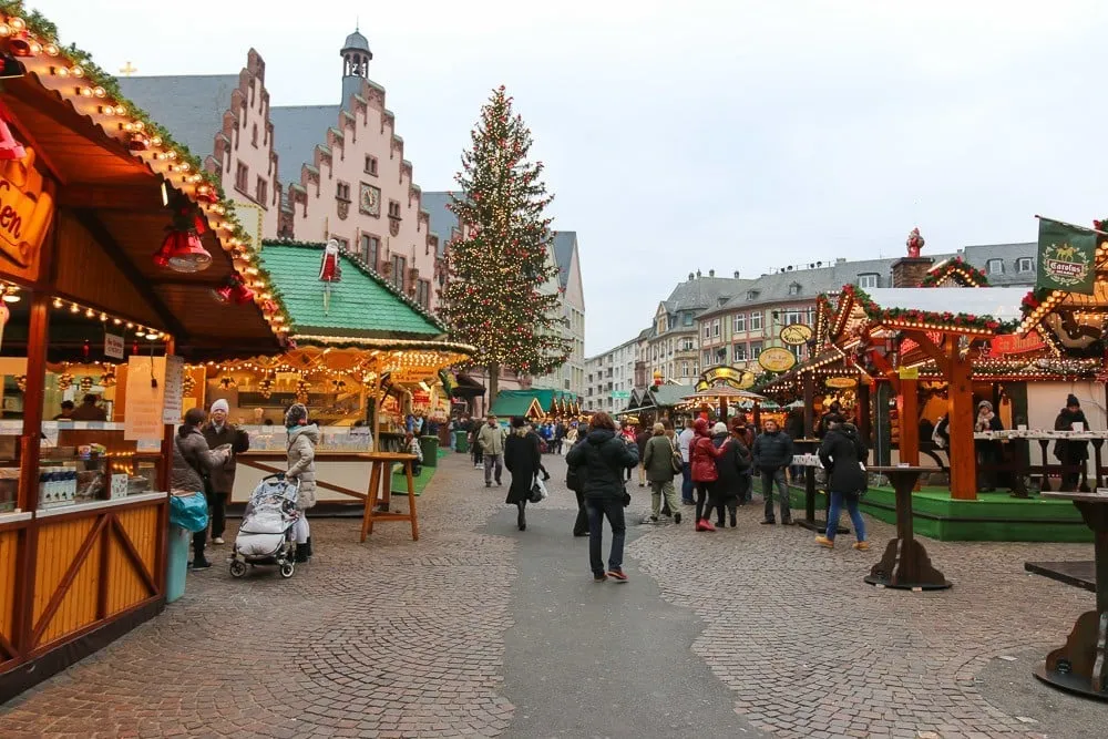 The Frankfurt Christmas market (Weihnachtsmarket)