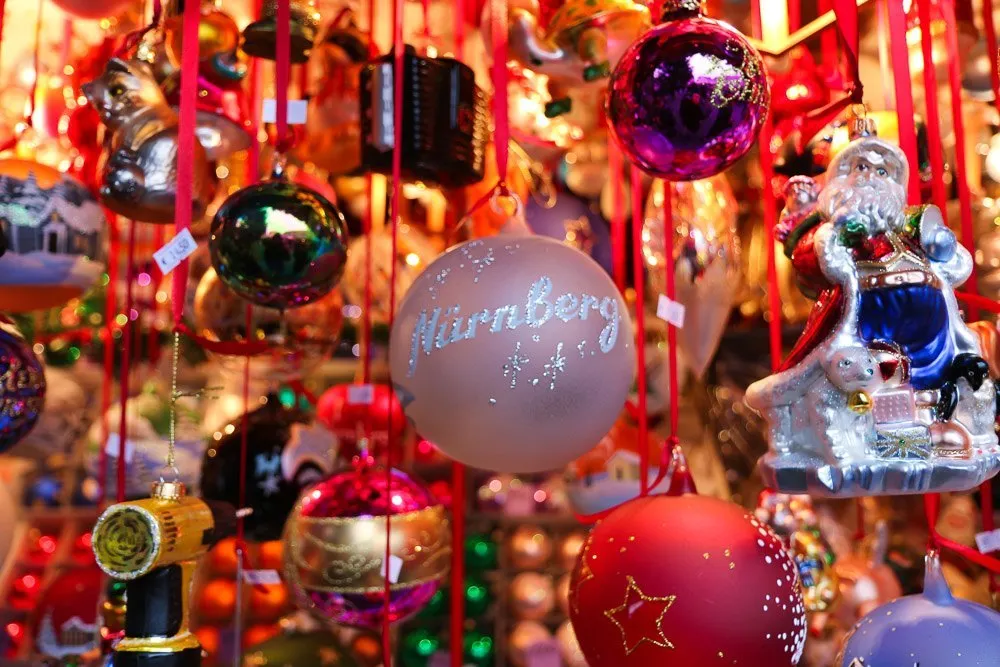 The Nuremberg Christmas Market is full of glass and other handmade ornaments.