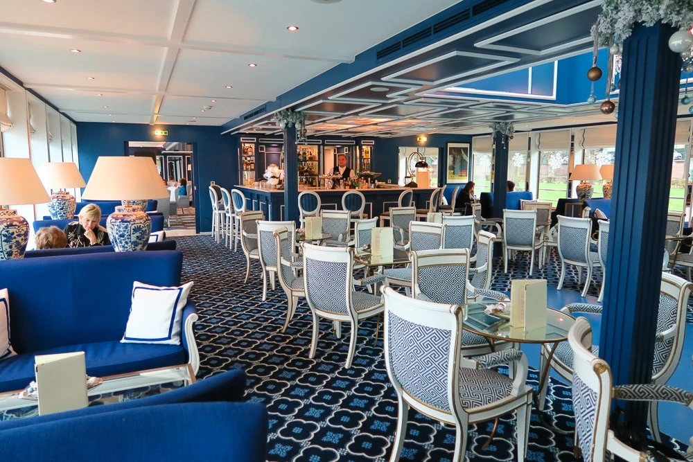 Uniworld's River Queen boutique ship lounge