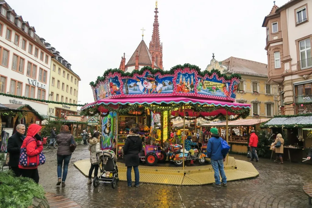 The carousel at Wurzburg Christmas Market