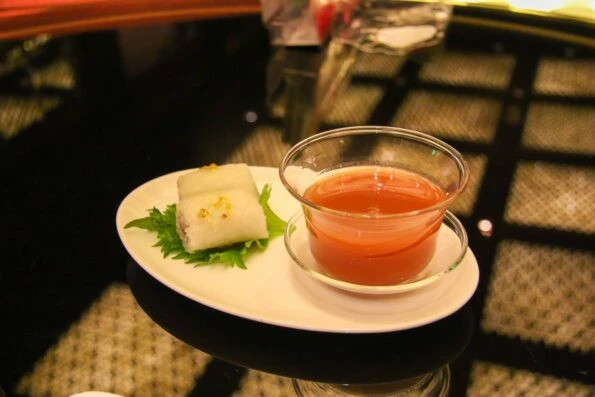 A special osmanthus dessert at Four Seasons Hotel Beijing