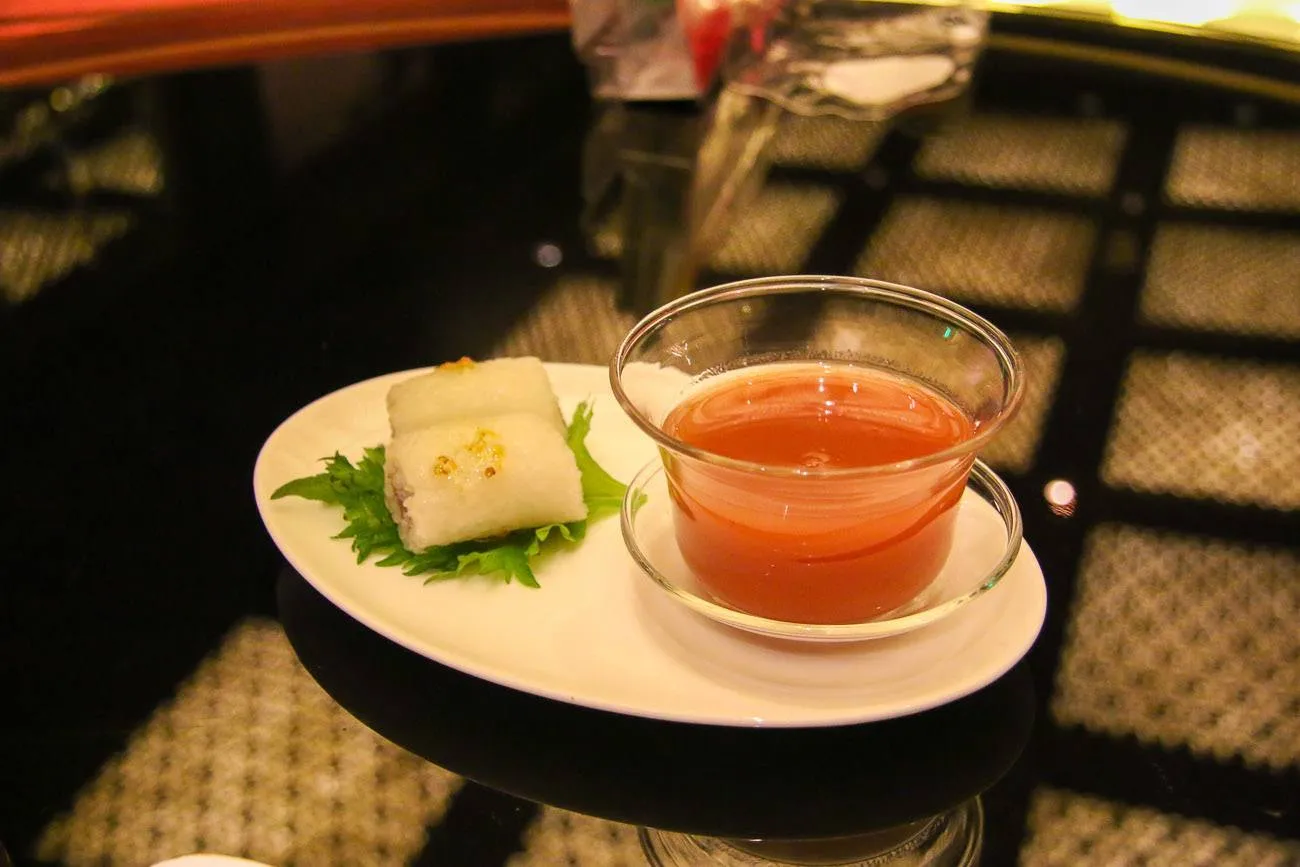 A special osmanthus dessert at Four Seasons Hotel Beijing