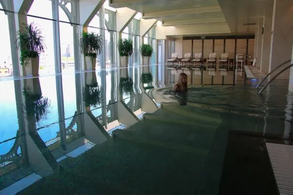 The Four Seasons Hotel Beijing pool is very comfortably heated