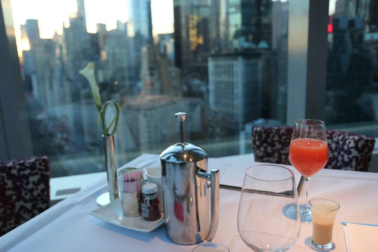 Breakfast at Mandarin Oriental, New York's Asiate restaurant