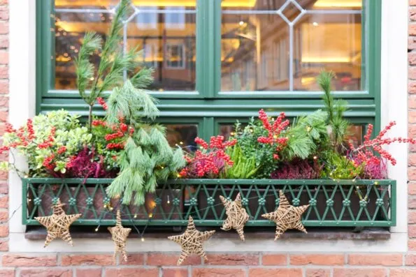 A Christmas window box in Nuremberg