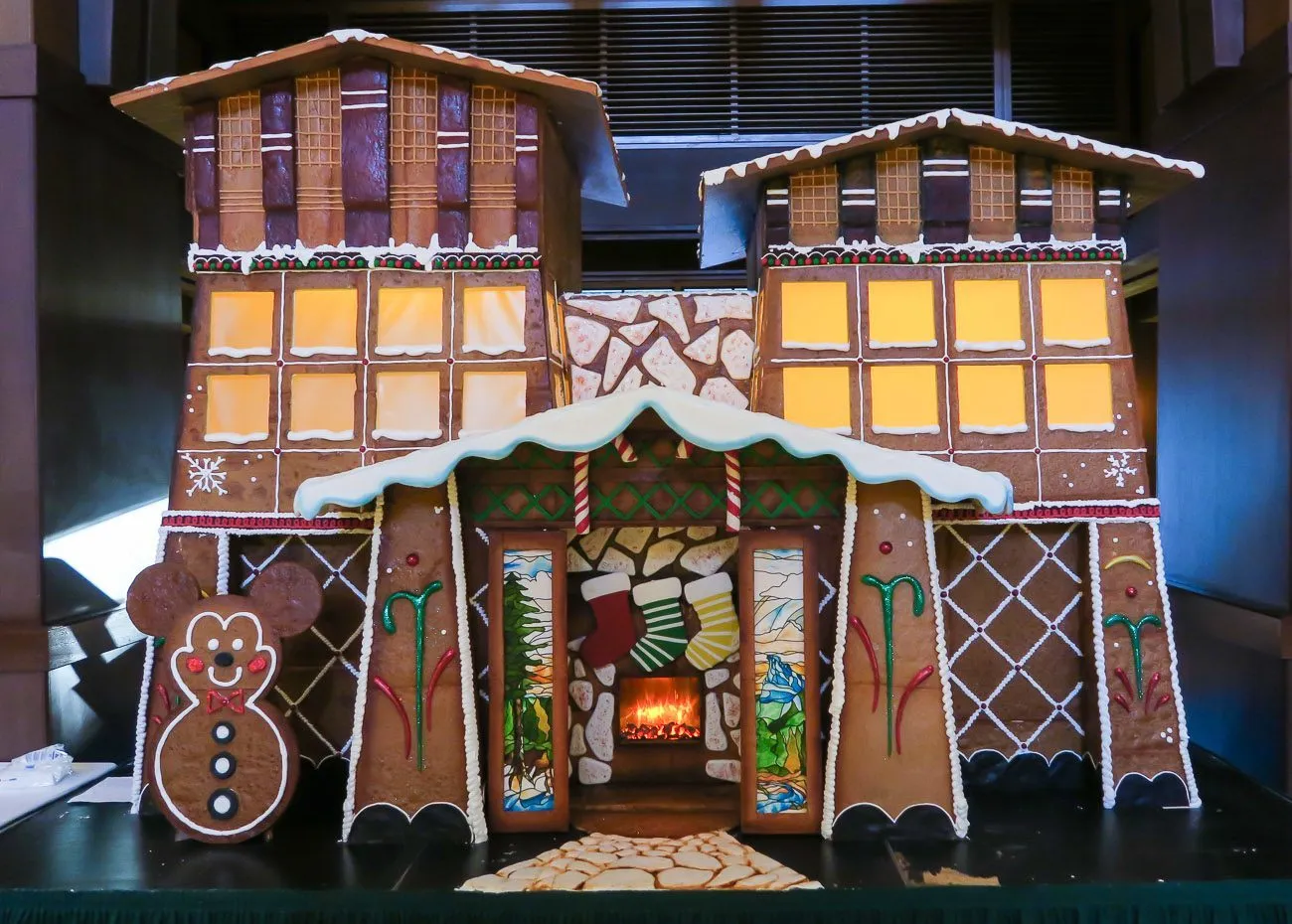 The gingerbread house at Disney's Grand Californian Hotel and Spa