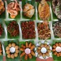 Nasi pedang is rice with multiple meat side dishes and very popular in Singapore