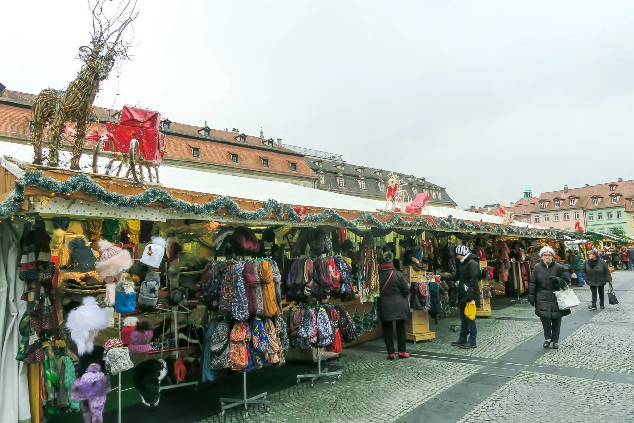 Shopping the Christmas market in Bamberg, Germany
