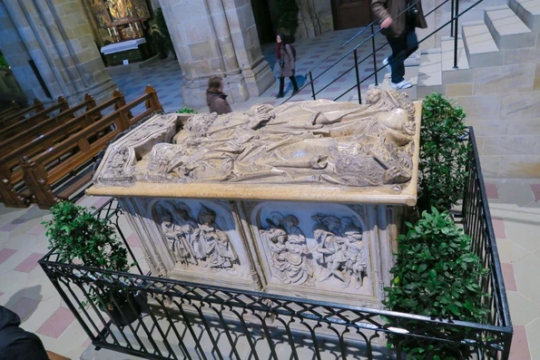 The tomb of Henry Cunegund inside Bamberg Cathedral