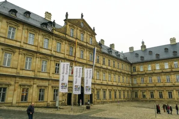 Bamberg New Residence with Rose Garden behind