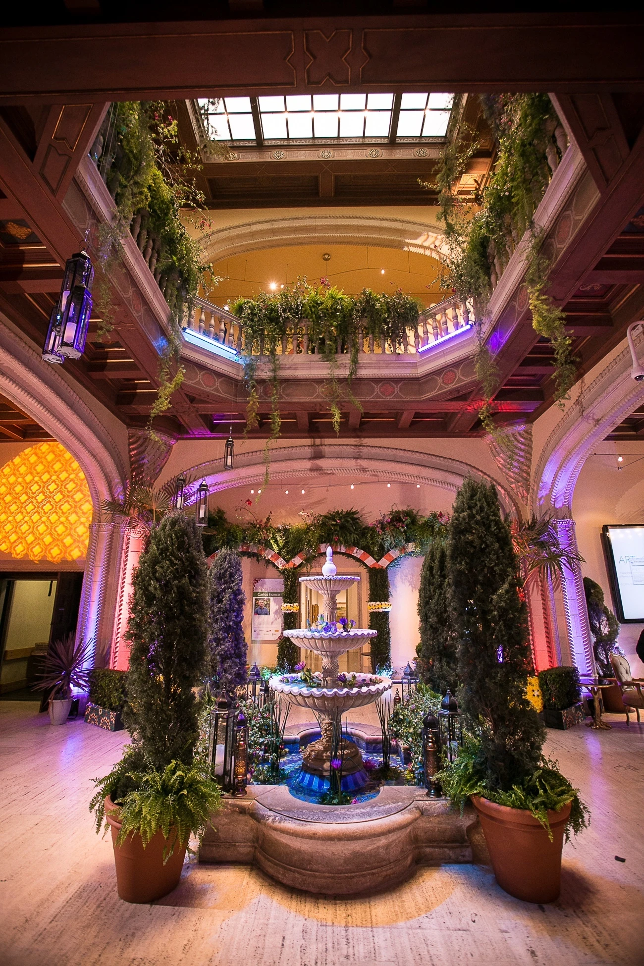 Art Alive in the lobby at the San Diego Museum of Art