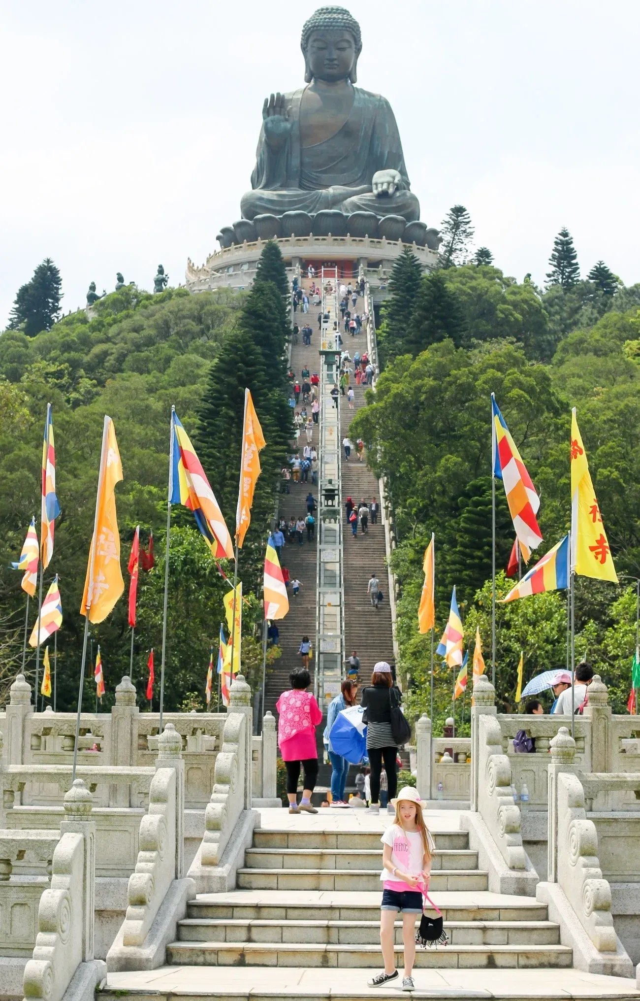 There are 268 steps up to the Big Buddha in Hong Kong