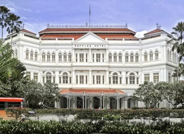 Raffles Hotel Singapore has a fleet of luxury cars to drive guests around town