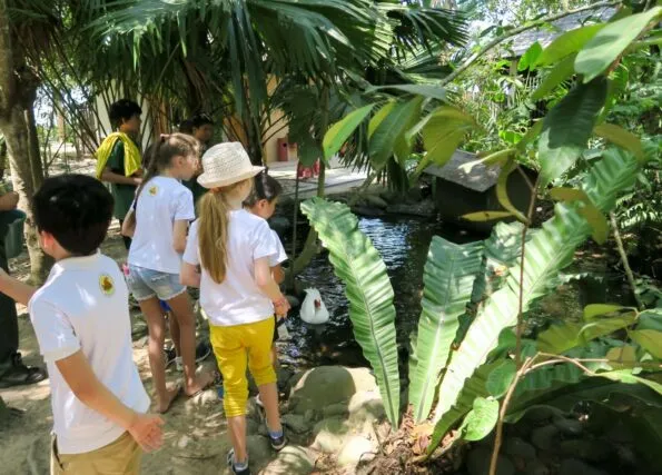 Kids at during the Ranger Experience at Shangri-la's Rasa Ria Nature Reserve