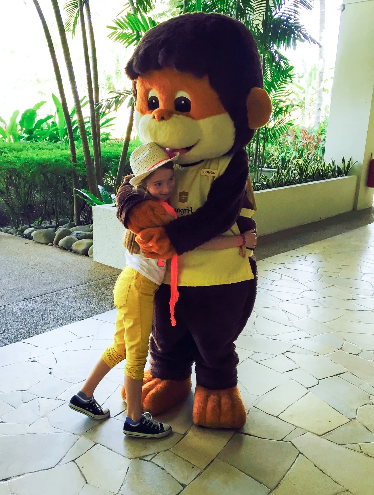 Shangri-la's Rasa Ria Resort and Spa mascot Pongo the orangutan