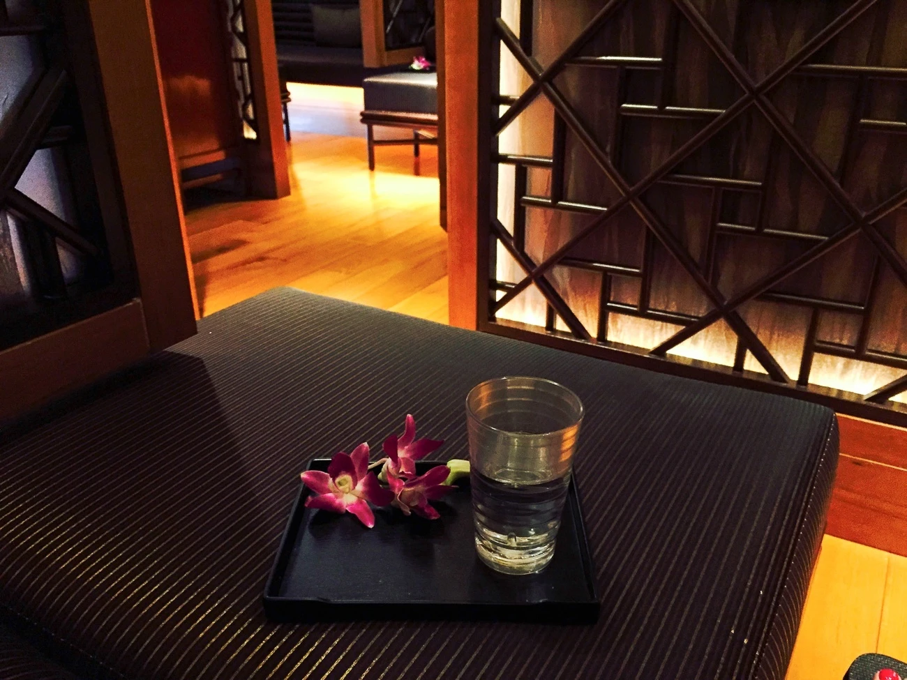 Tea room at The Mandarin Spa in Hong Kong