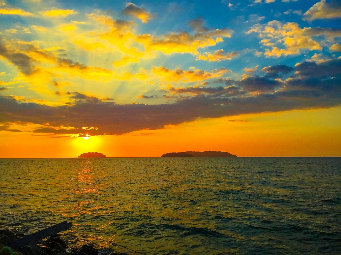 The sunset from Kota Kinabalu, Sabah, Malaysian Borneo