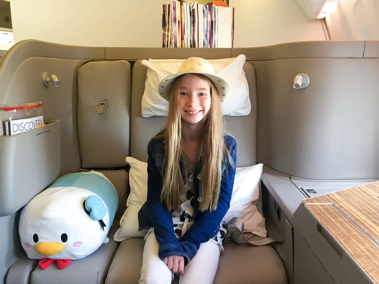 Where to sit in Cathay Pacific first class with kids