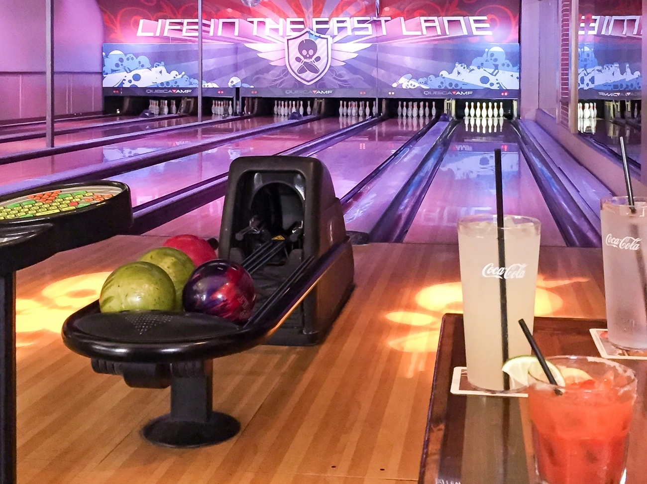 The lanes at East Village Tavern and Bowl