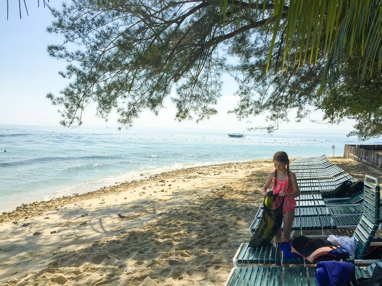 Shangri-la's Tanjung Aru Resort and Spa's private beach on Mamutik Island