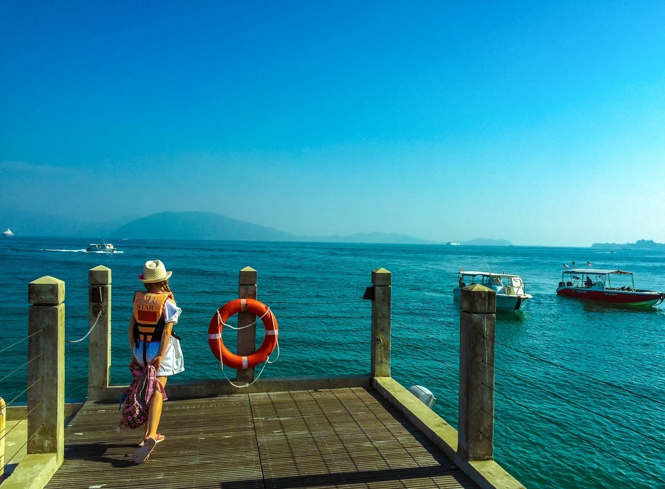 The private STAR Marina jetty at Shangri-la's Tanjung Aru Resort and Spa, Kota Kinabalu