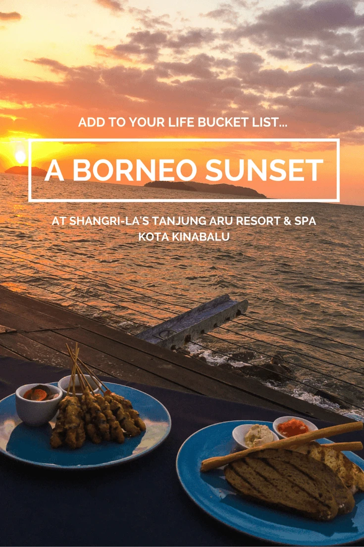 Add a sunset in Borneo to your life bucket list. The Sunset Bar at Shangri'la's Tanjung Aru Resort in Spa is one of the best in Kota Kinabalu.
