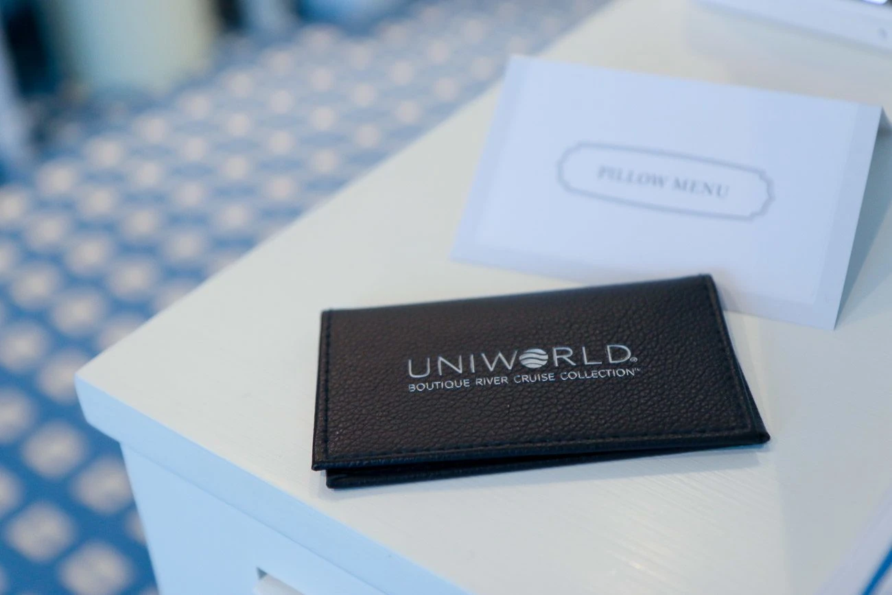 Uniworld tracks who is onboard with a scannable key card.